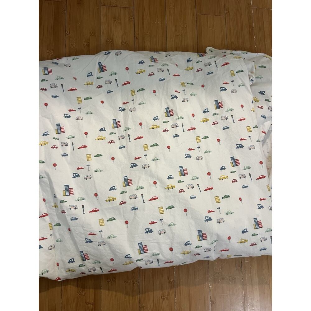 Pillowfort CITY CARS Size TWIN Flat Sheet Only Roadtrip 100% Cotton